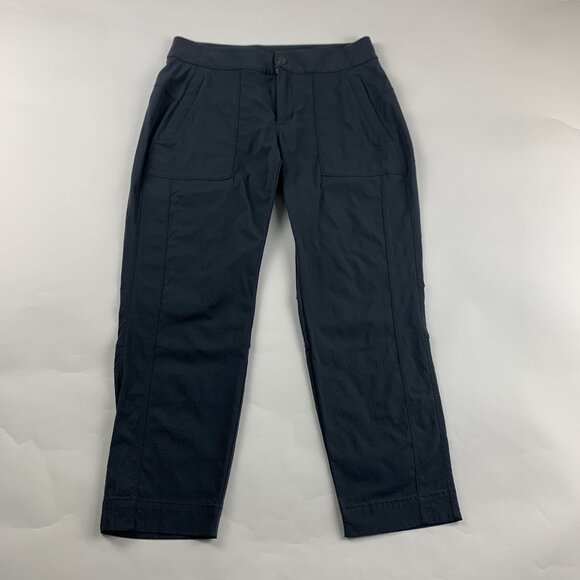Athleta Charcoal Trekkie Slim Leg Cropped Pant 6 - Picture 1 of 6
